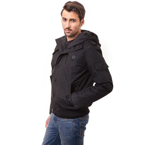 Kurtka zimowa męska CONFRONT KURTKA ITNERS cfv34kum06001 kolor czarny