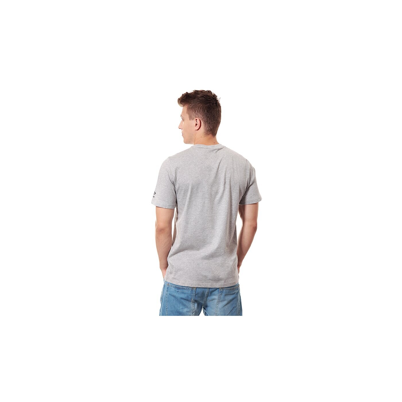 Koszulka męska UMBRO T-SHIRT ANGLED DIAMOND GRAPHIC TEE 62606u263 kolor szary