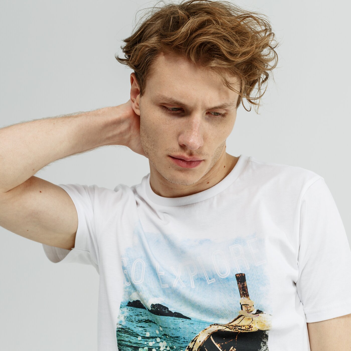 Koszulka męska FEEWEAR T-SHIRT SS TEMUCO fw19tsm55001 kolor biały