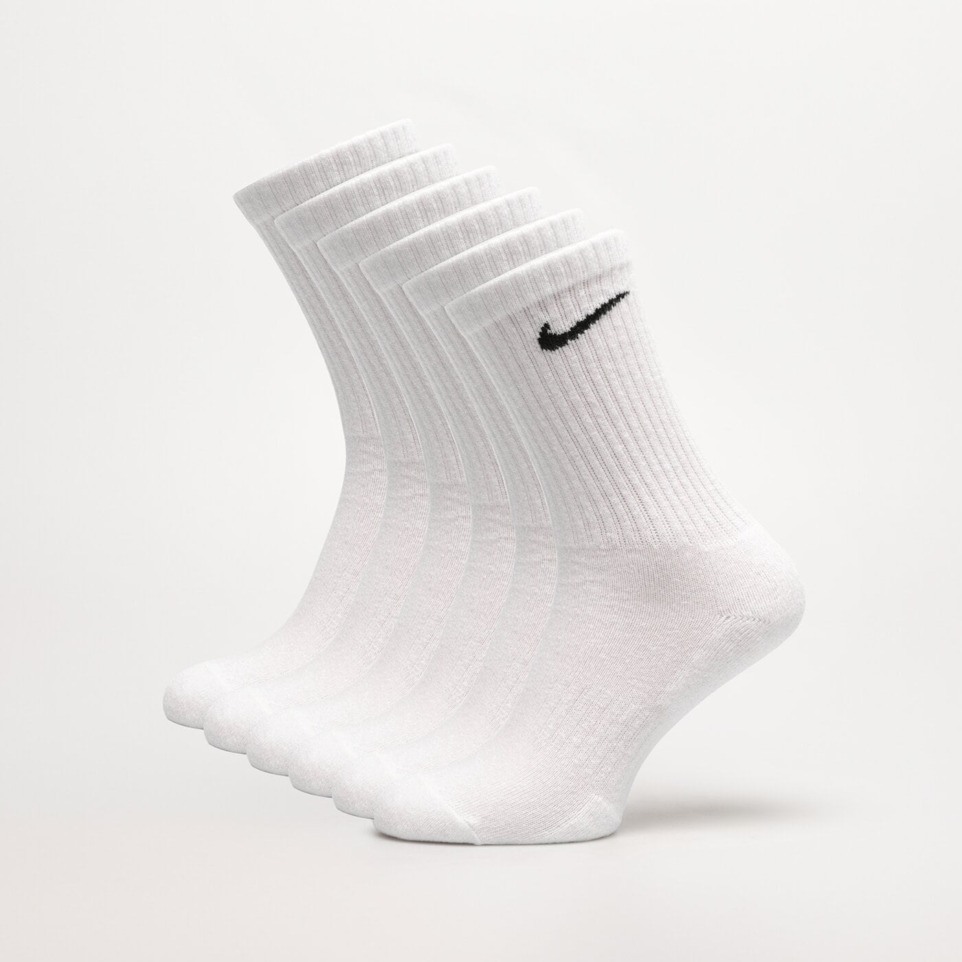 Skarpetki damskie NIKE SKARPETY 6-PACK CUSHIONED TRAINING CREW sx7666-100 kolor biały