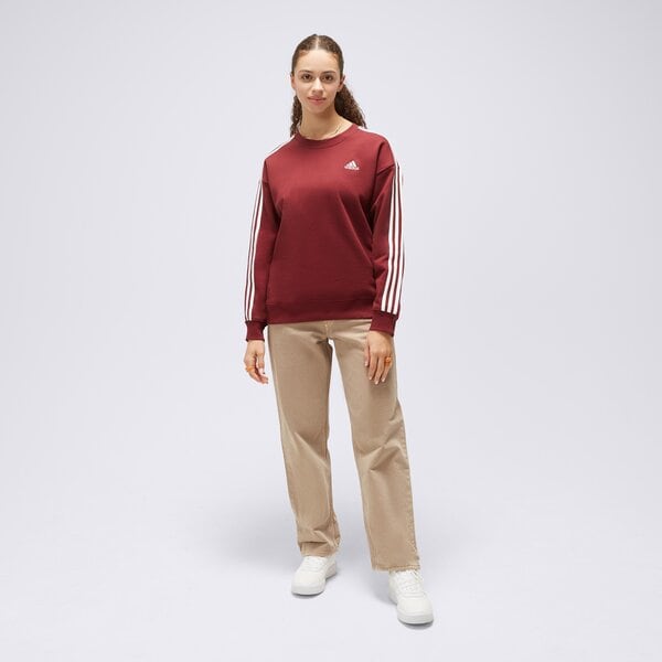 Bluza damska ADIDAS BLUZA W 3S FT SWT il3433 kolor bordowy