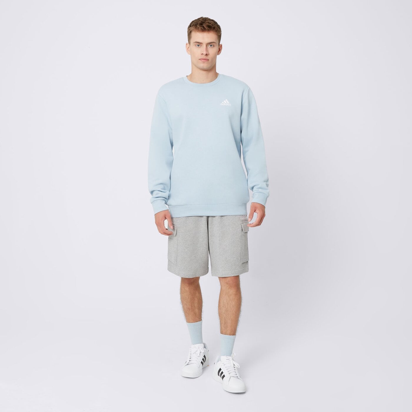 Bluza męska ADIDAS BLUZA M FEELCOZY SWT ij8891 kolor niebieski