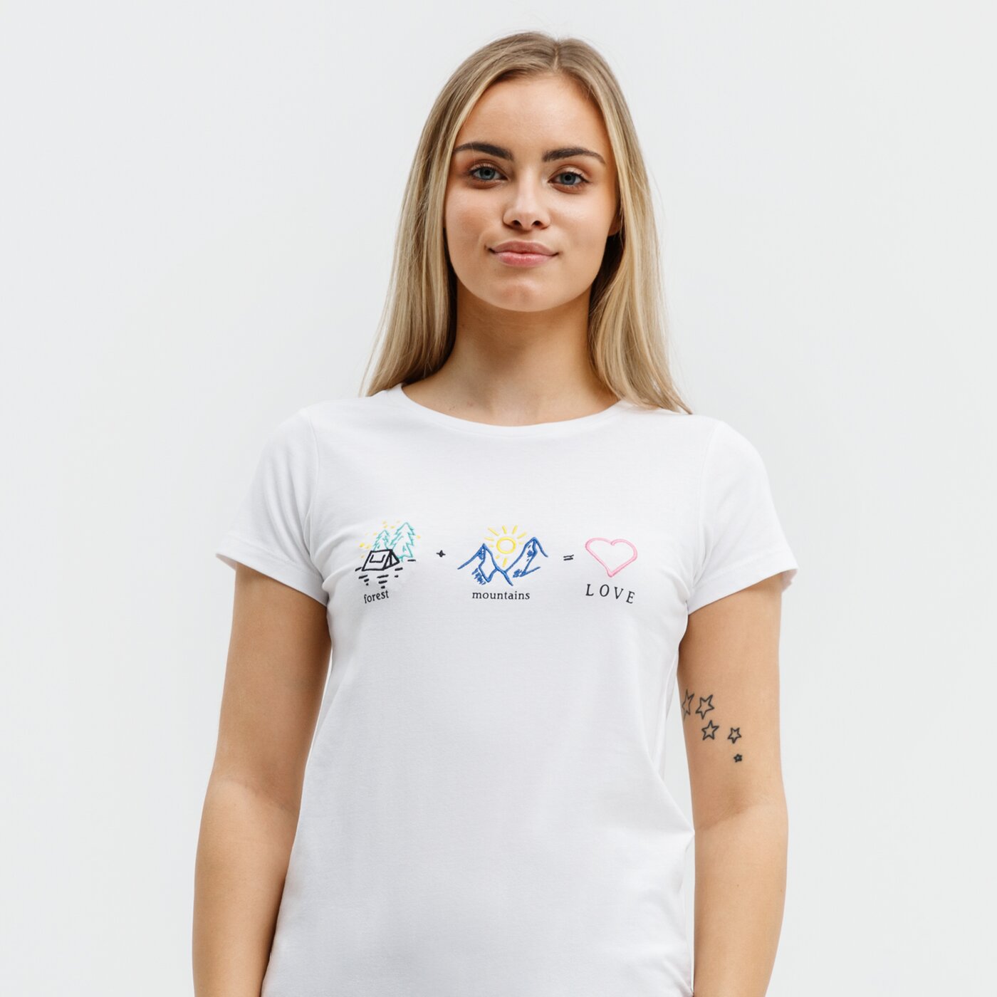 Koszulka damska UP8 T-SHIRT MATAPALO up121tsd36001 kolor biały