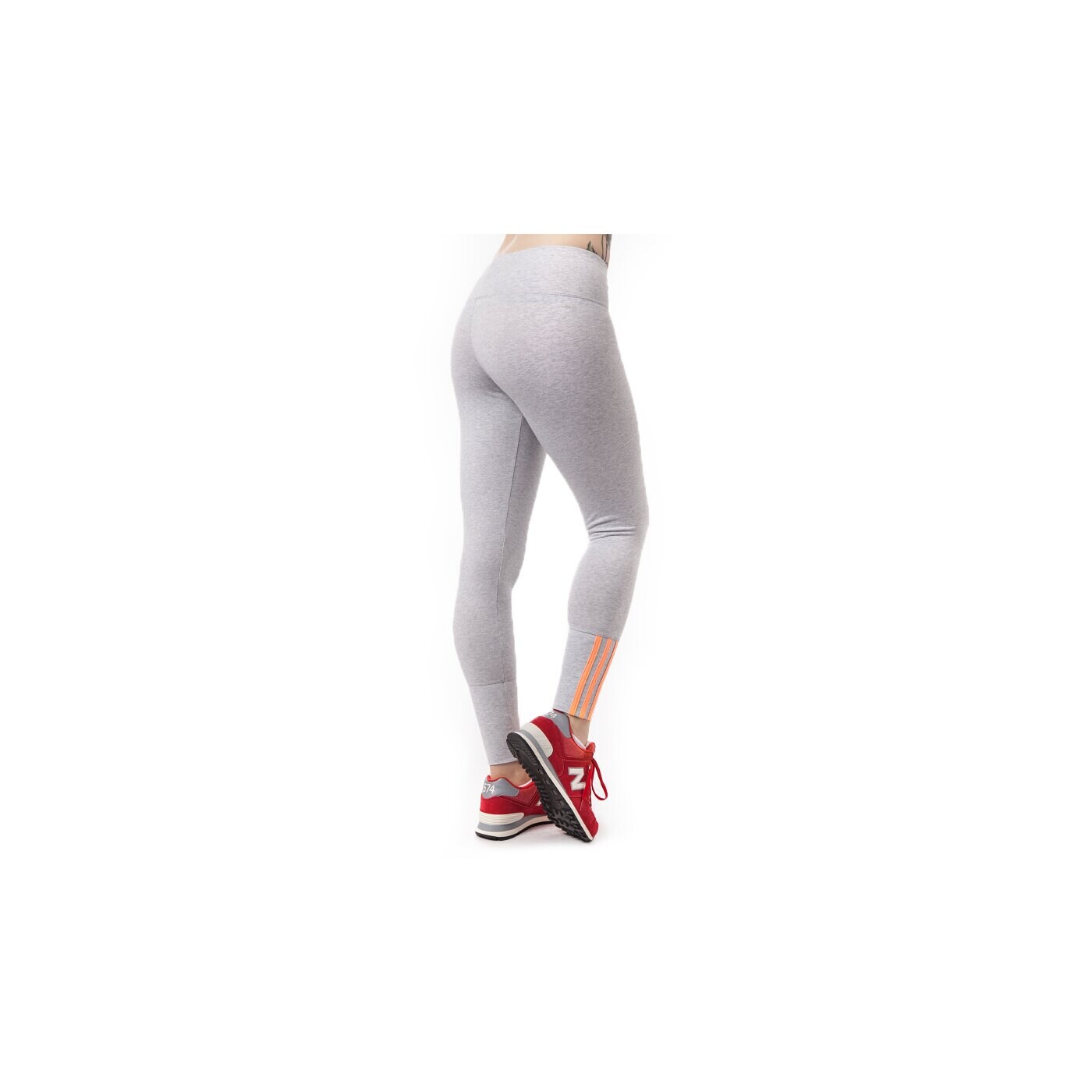 Spodnie dresowe damskie ADIDAS SPODNIE ESS MID 3STIGHT s20942 kolor szary
