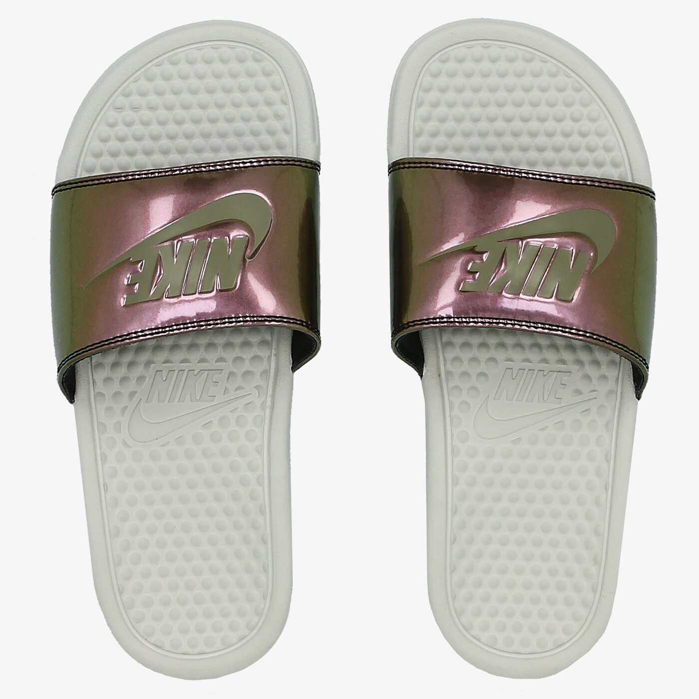 Klapki damskie NIKE WMNS BENASSI JDI PRINT. 618919013 kolor zielony