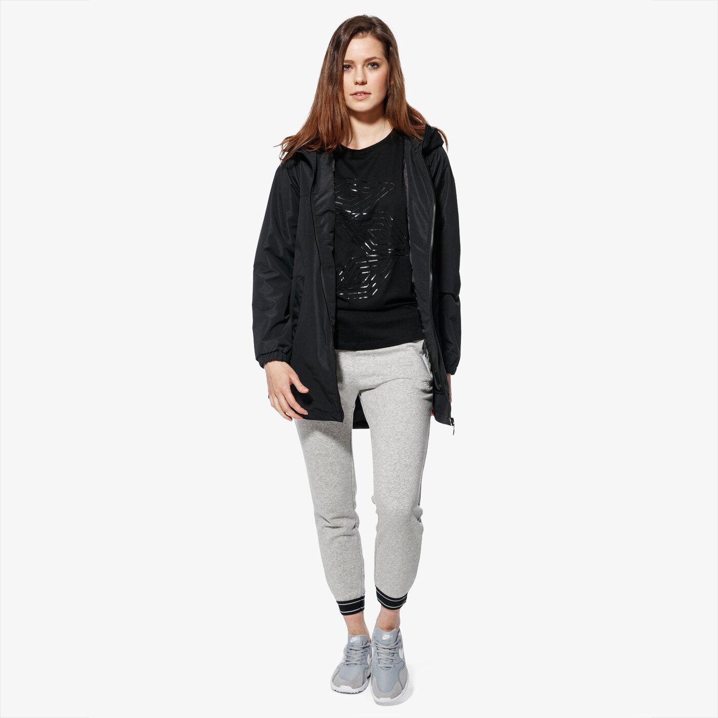 Spodnie dresowe damskie UMBRO SPODNIE FUN ul18spd25002 kolor szary