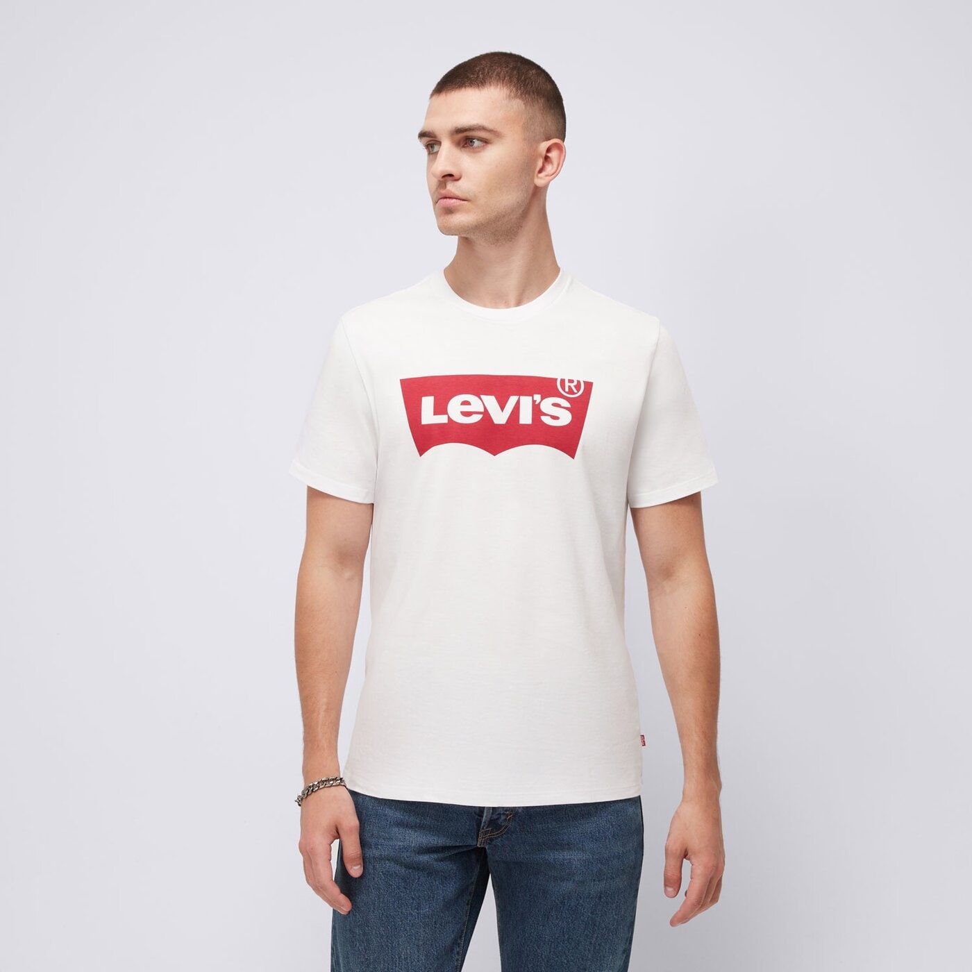 Koszulka męska LEVI'S T-SHIRT GRAPHIC SET-IN NECK 17783-0140 kolor biały