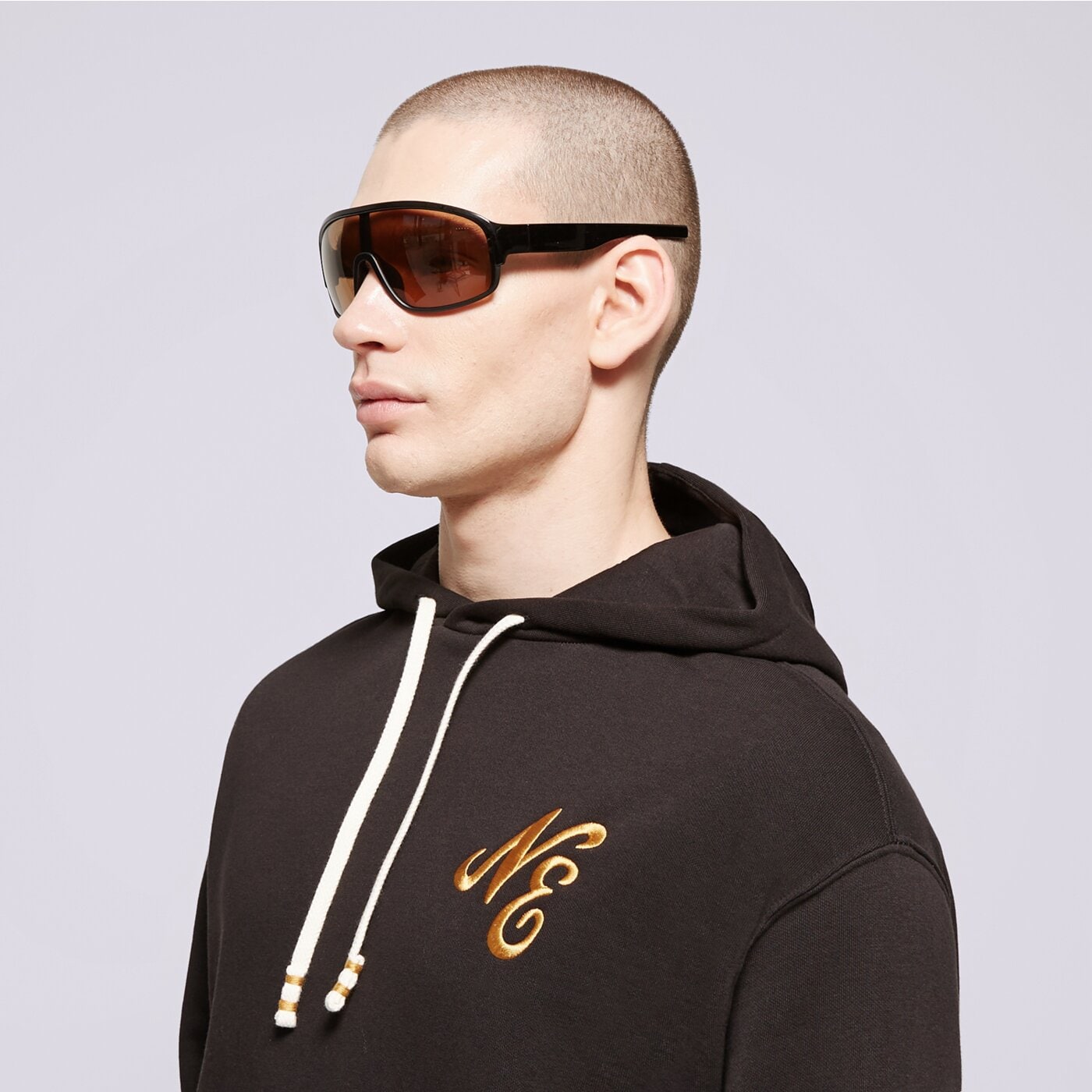 Bluza męska NEW ERA BLUZA Z KAPTUREM NE SCRIPT LOGO NONE 60435401 kolor czarny