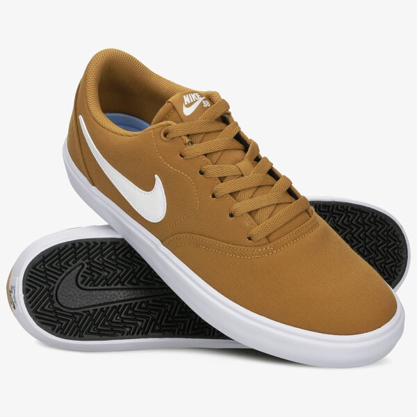 Buty sportowe męskie NIKE SB CHECK SOLAR CNVS 843896-700 kolor brązowy