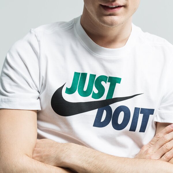 Koszulka męska NIKE T-SHIRT SS M NSW TEE JUST DO IT SWOOSH ar5006-102 kolor biały