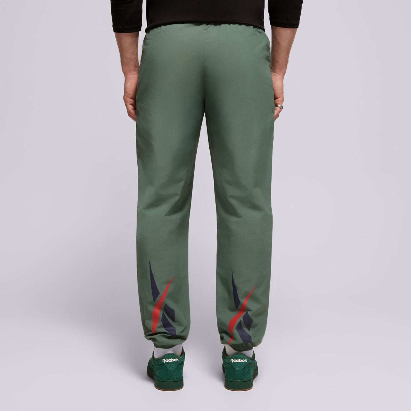 Spodnie dresowe męskie REEBOK SPODNIE CL F FR TRACKPANT 100206049 kolor zielony