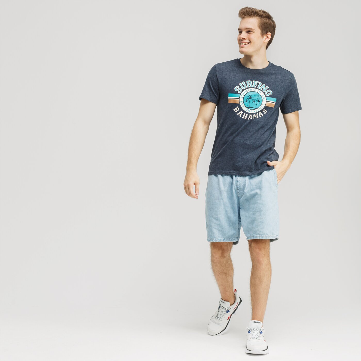 Koszulka męska UP8 T-SHIRT HECTOR up120tsm49001 kolor granatowy