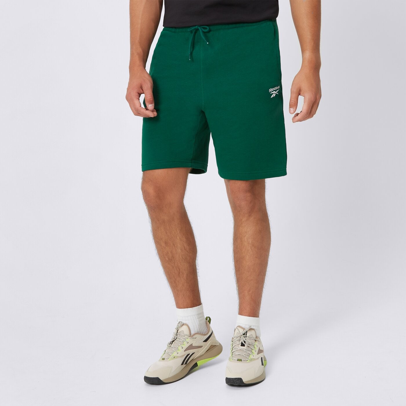 Spodenki męskie REEBOK SZORTY RI FT LEFT LEG 100076441 kolor zielony