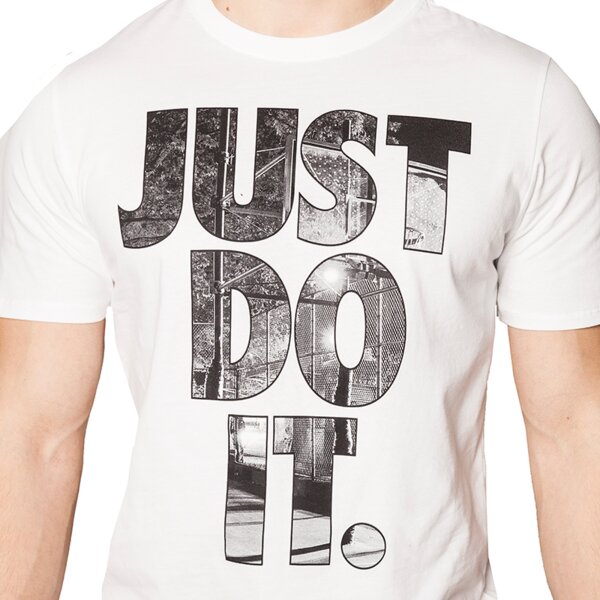 Koszulka męska NIKE T-SHIRT TEE-JDI PHOTO FIL 739357100 kolor biały