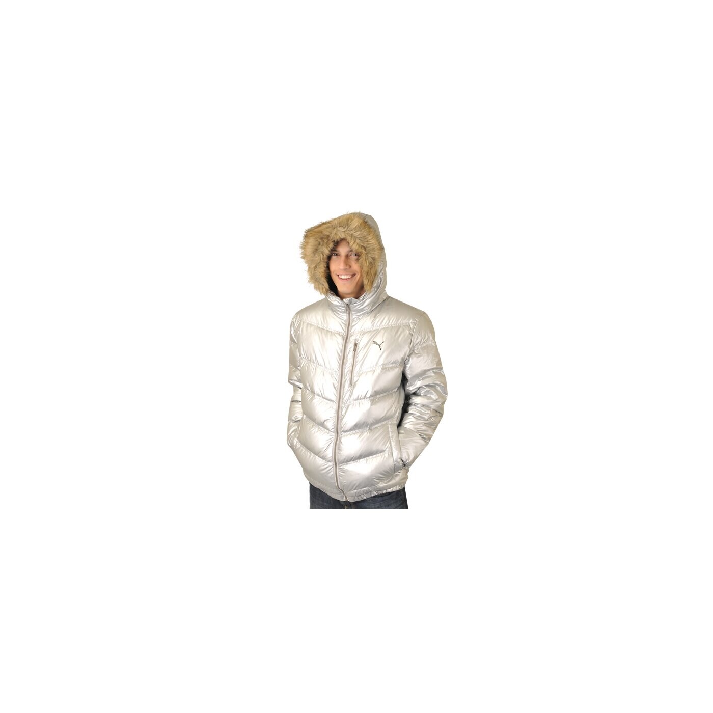 Kurtka zimowa męska PUMA KURTKA CRUSH HD DOWN  JACKET- MENS 55813104 kolor szary