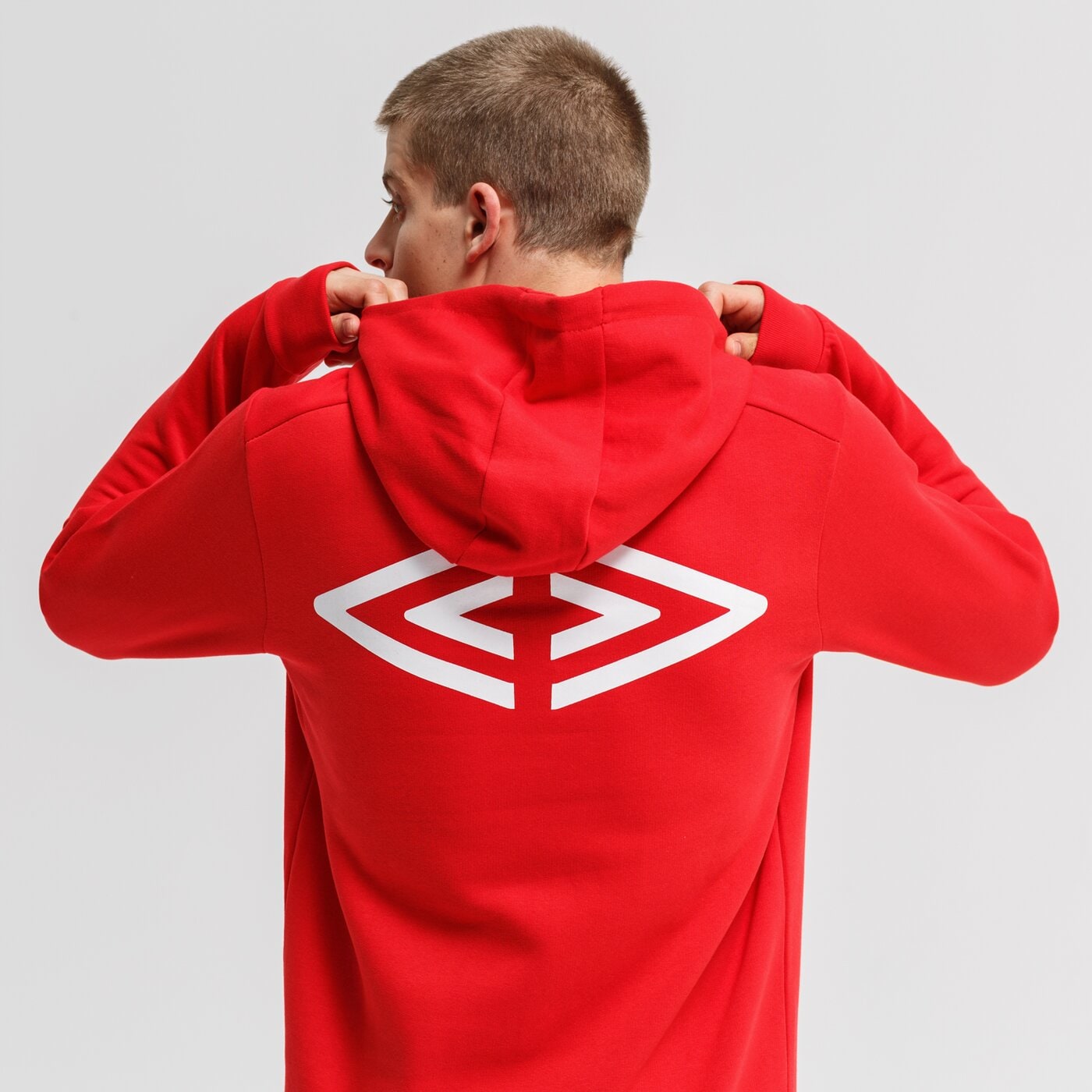 Bluza męska UMBRO BLUZA Z KAPTUREM BAGRAT ul39blm18001 kolor czerwony