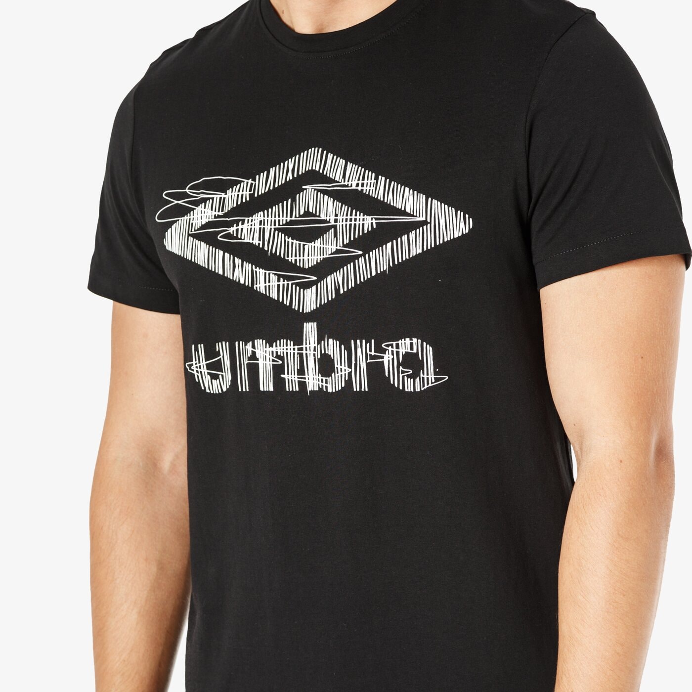 Koszulka męska UMBRO T-SHIRT SS LUSTY ul38tsm50002 kolor czarny