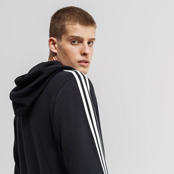 Bluza męska ADIDAS BLUZA E 3S FZ FL dq3101 kolor czarny