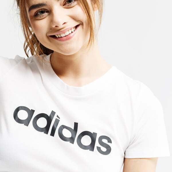 Koszulka damska ADIDAS T-SHIRT SS W E LIN SLIM T du0629 kolor biały
