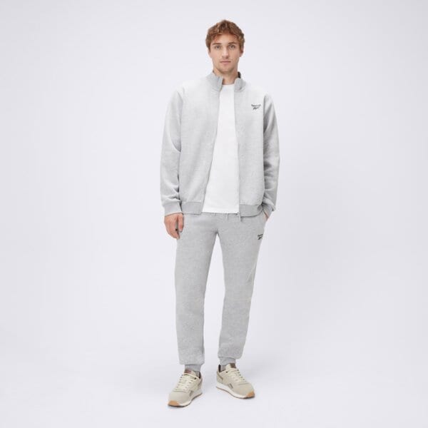 Bluza męska REEBOK BLUZA ROZPINANA OWEN SMALL LOGO TRACK TOP 100240043 kolor szary