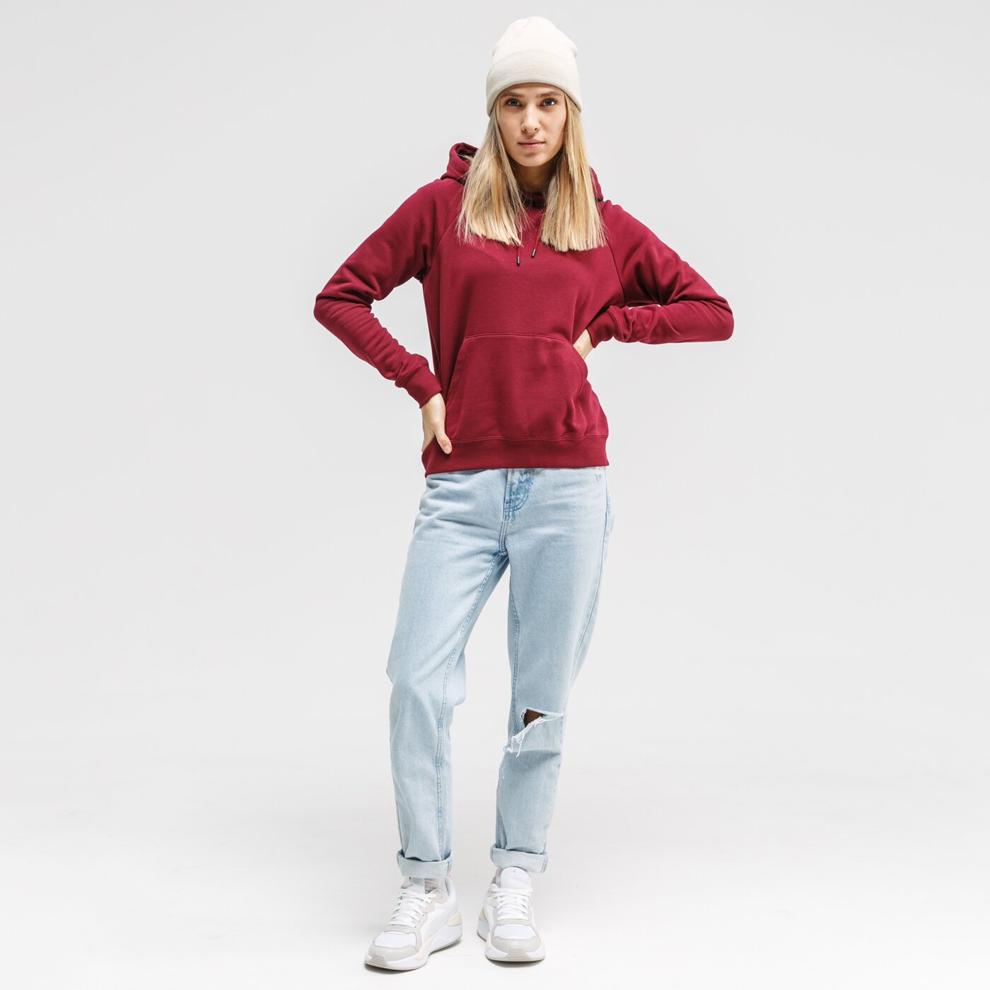 Bluza damska NIKE BLUZA Z KAPTUREM SPORTSWEAR ESSENTIAL bv4124-638 kolor bordowy