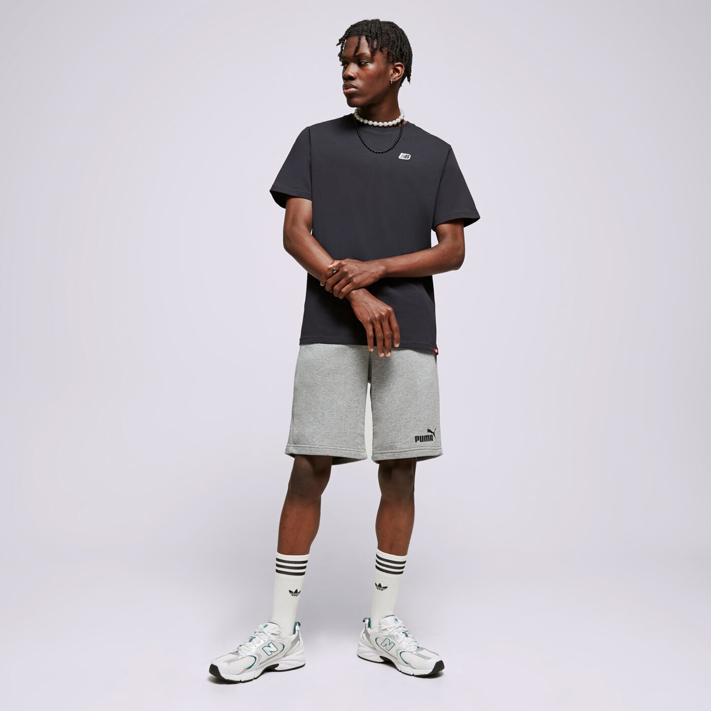 Spodenki męskie PUMA SZORTY ESS SHORTS 10" 58670903 kolor szary