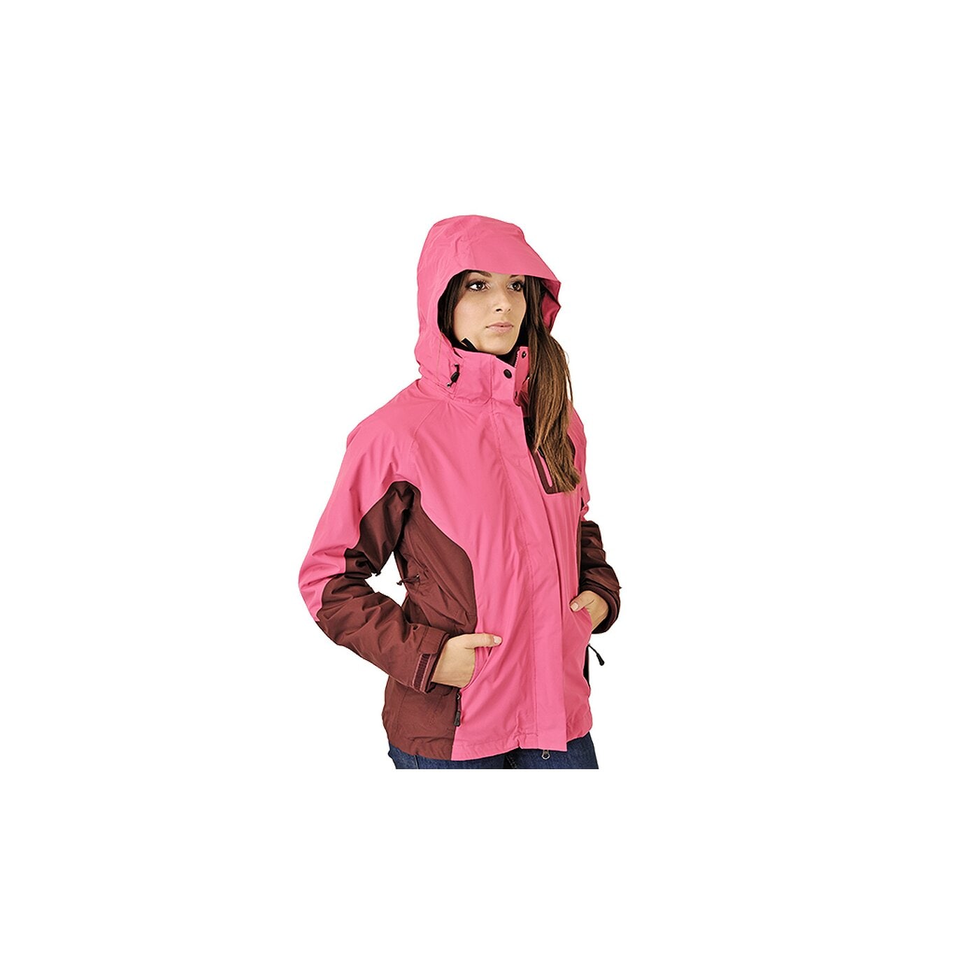 Kurtka zimowa damska THE NORTH FACE KURTKA ATLAS TRICLIMATE JACKET t0afyt190 kolor różowy