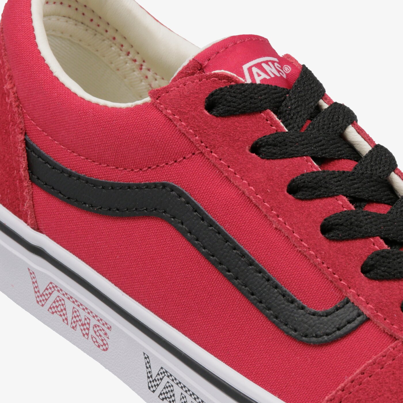 Buty dziecięce VANS YT WARD vn0a38j9vwn1 kolor czerwony