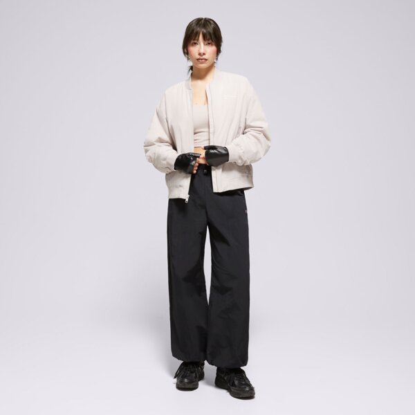 Kurtka przejściowa damska NEW BALANCE KURTKA LINEAR HERITAGE WOVEN BOMBER wj33507mnk kolor szary