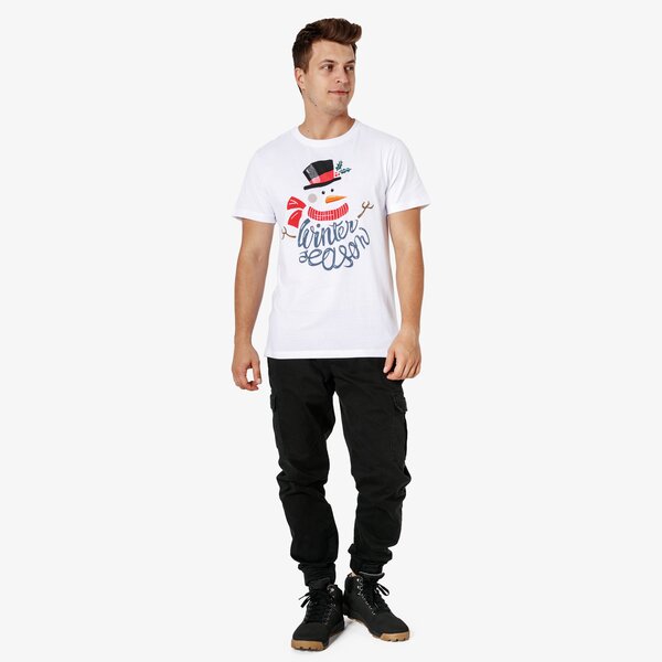 Koszulka męska FEEWEAR T-SHIRT SS SNOWFLAKE fw38tsm70001 kolor biały