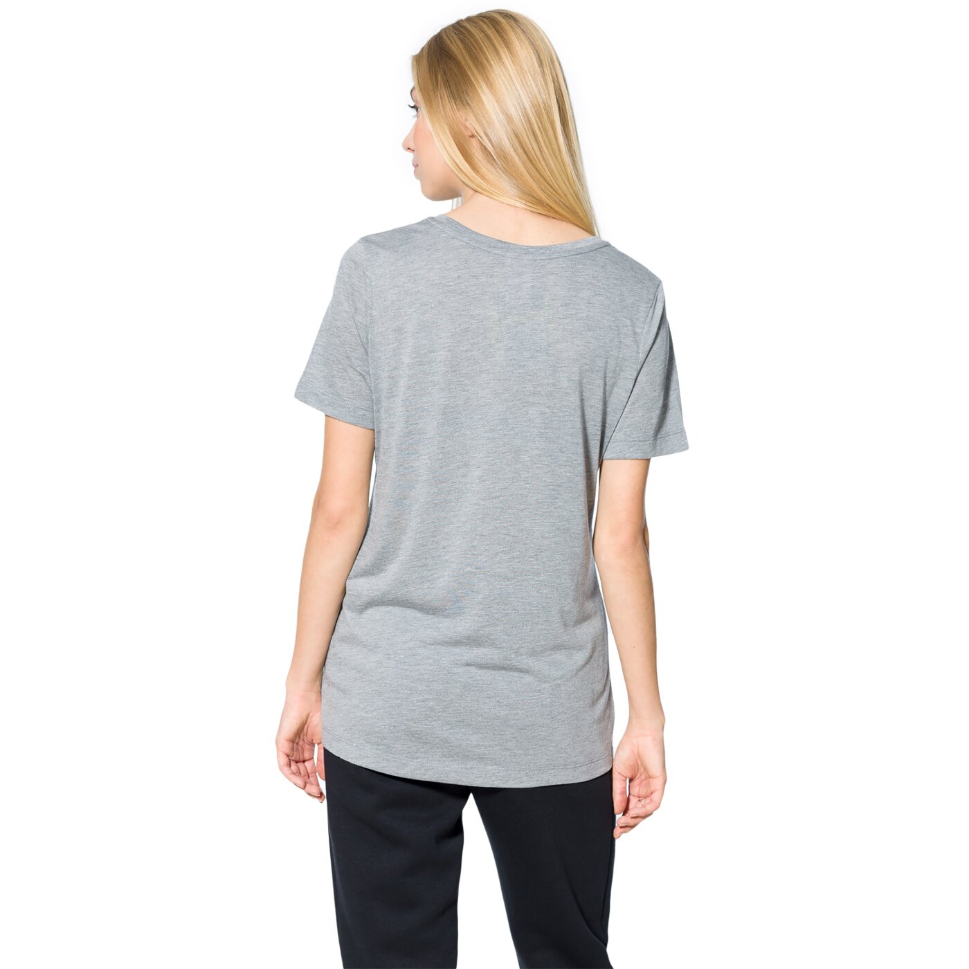 Koszulka damska NIKE T-SHIRT LS W NSW ESSNTL TOP SS METLLIC 859733091 kolor szary