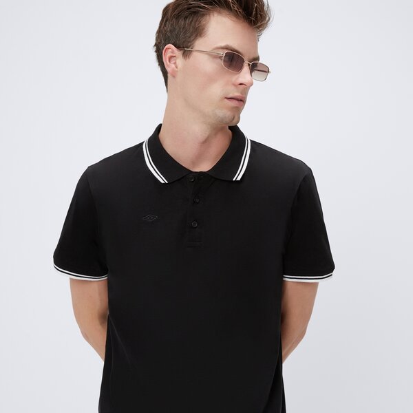 Koszulka polo męska UMBRO POLO ESS SHIRT ul125pom01002 kolor czarny