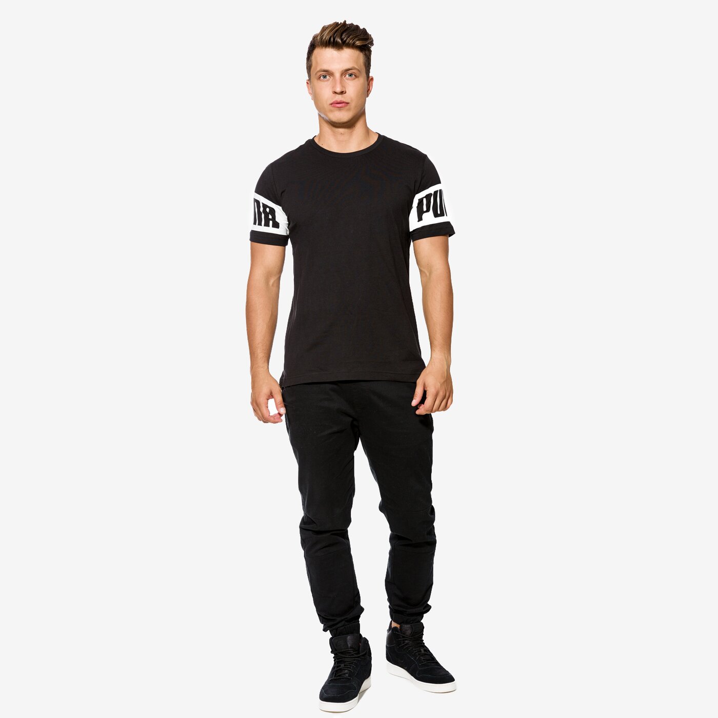 Koszulka męska PUMA T-SHIRT SS REBEL 59245301 kolor czarny