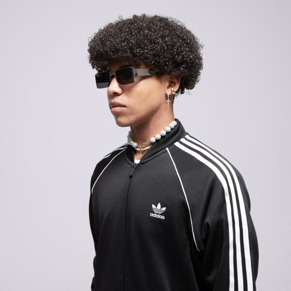 Bluza męska ADIDAS BLUZA ROZPINANA SSTAR TT BLK/WHT im4545 kolor czarny