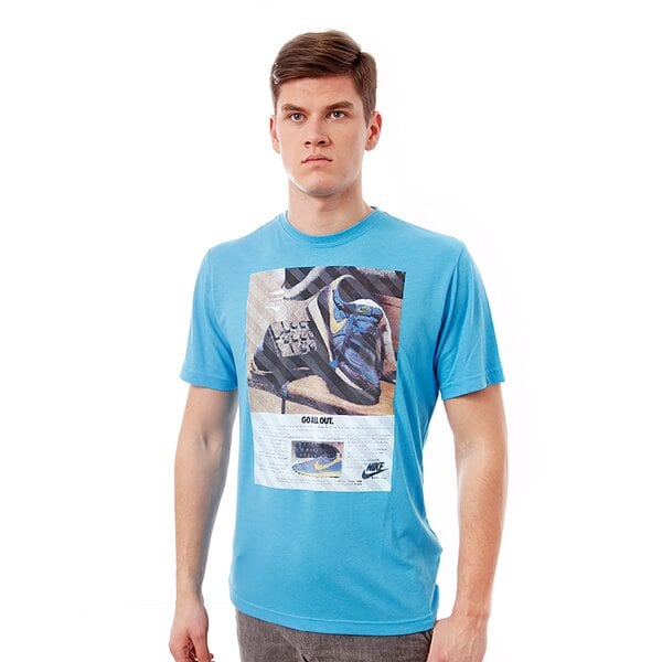 Koszulka męska NIKE T-SHIRT TEE-HAZARD AD 589766494 kolor niebieski