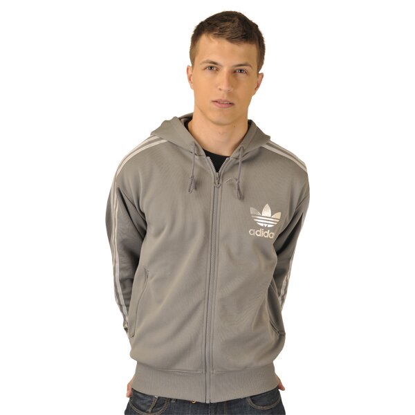 Bluza męska ADIDAS BLUZA   ADI HOODED FLOC v32632 kolor szary