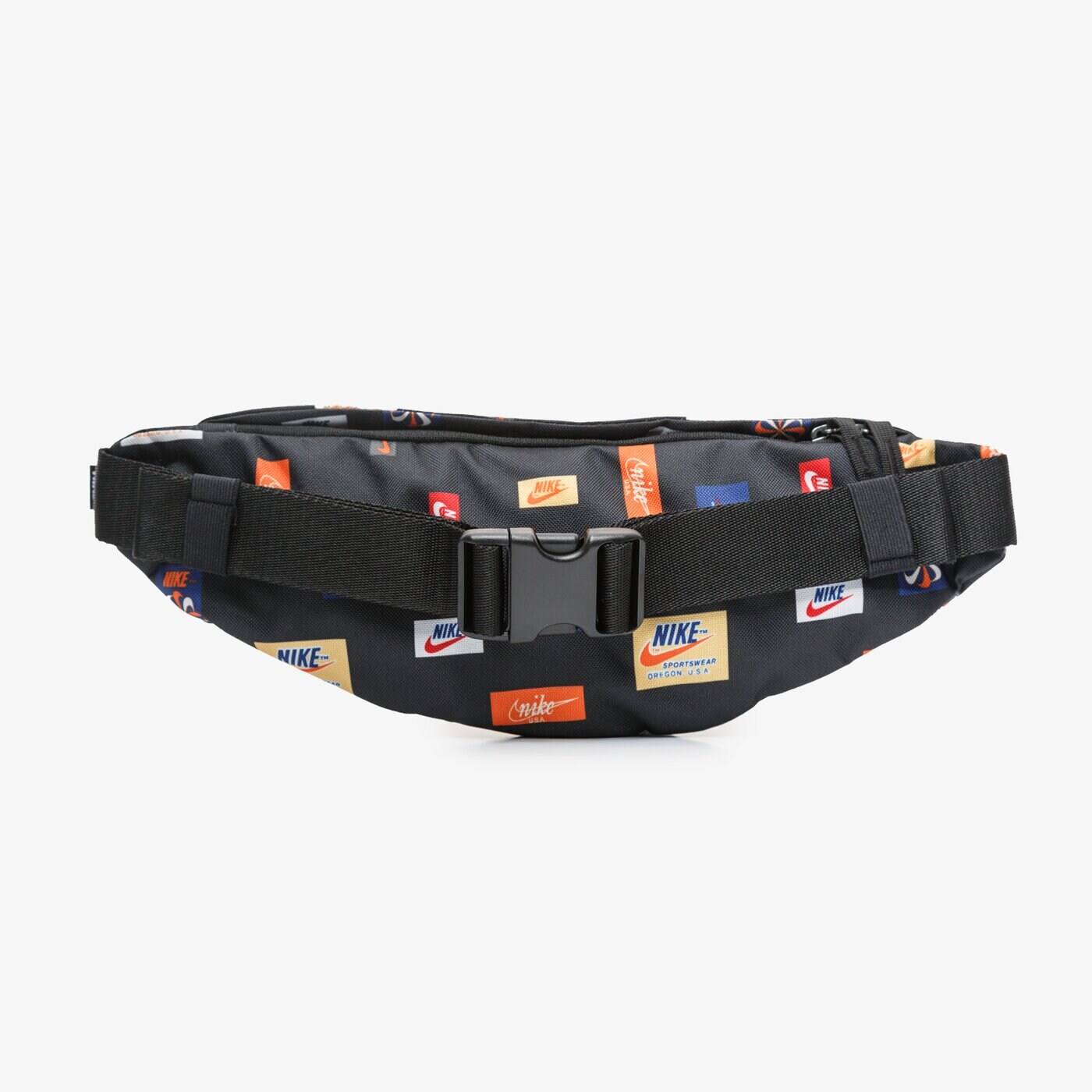 Nerka (saszetka na pas) damska sportowa NIKE NERKA NK HERITAGE HIP PACK-JDIY AOP cq6300-010 kolor czarny