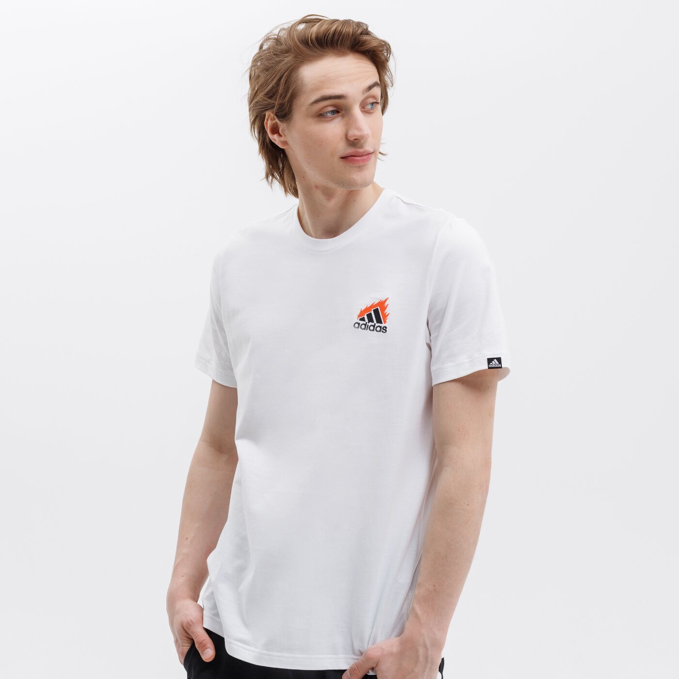 Koszulka męska ADIDAS T-SHIRT M EMBRD LG T gl3256 kolor biały