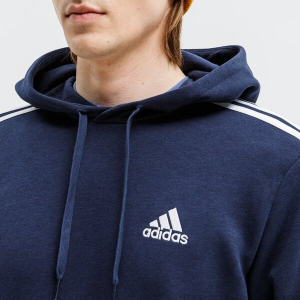 Bluza męska ADIDAS BLUZA M 3S FT HD gk9081 kolor granatowy