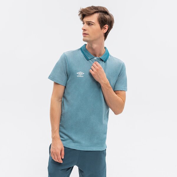 Koszulka polo męska UMBRO POLO STERLING ul122pom90005 kolor zielony