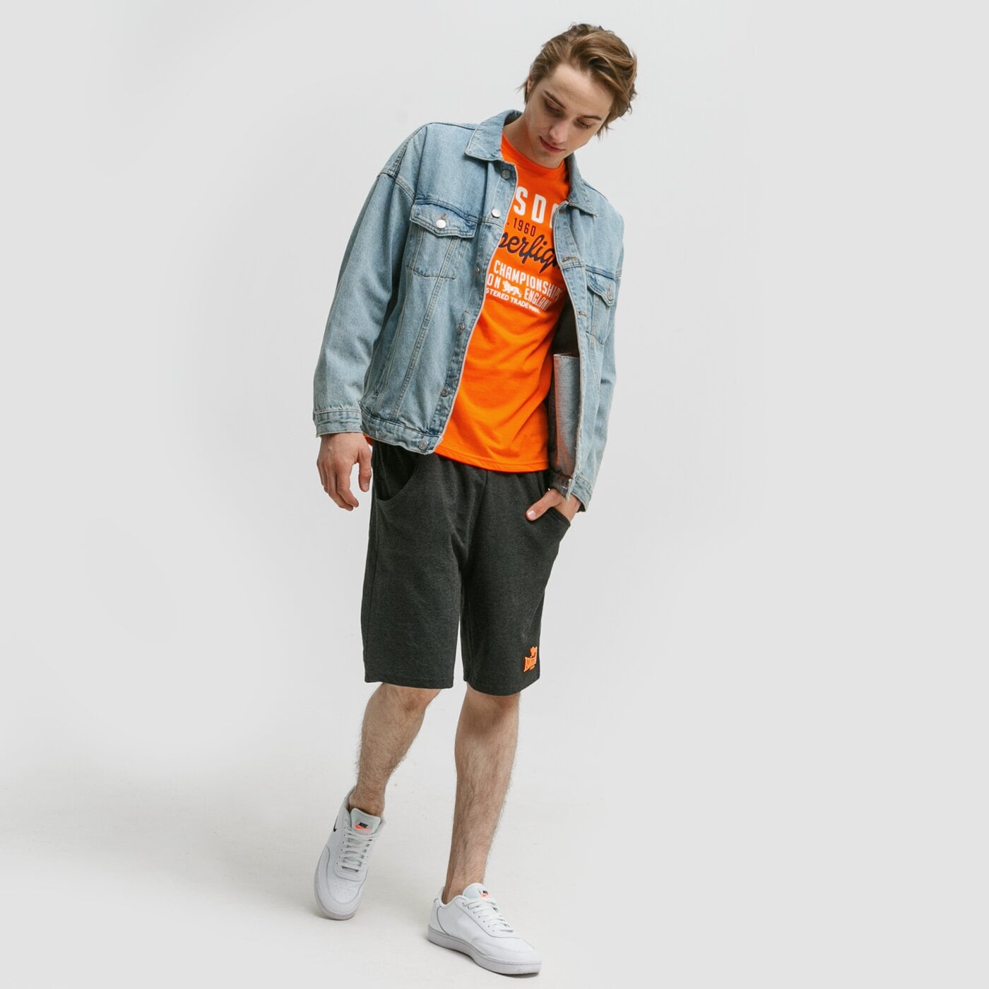 Spodenki męskie LONSDALE SZORTY COVENTRY 113699-1060 kolor szary