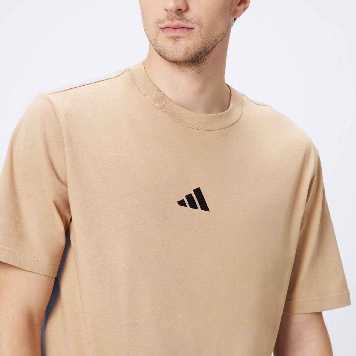 Koszulka męska ADIDAS T-SHIRT M SL SJ T jx5657 kolor beżowy