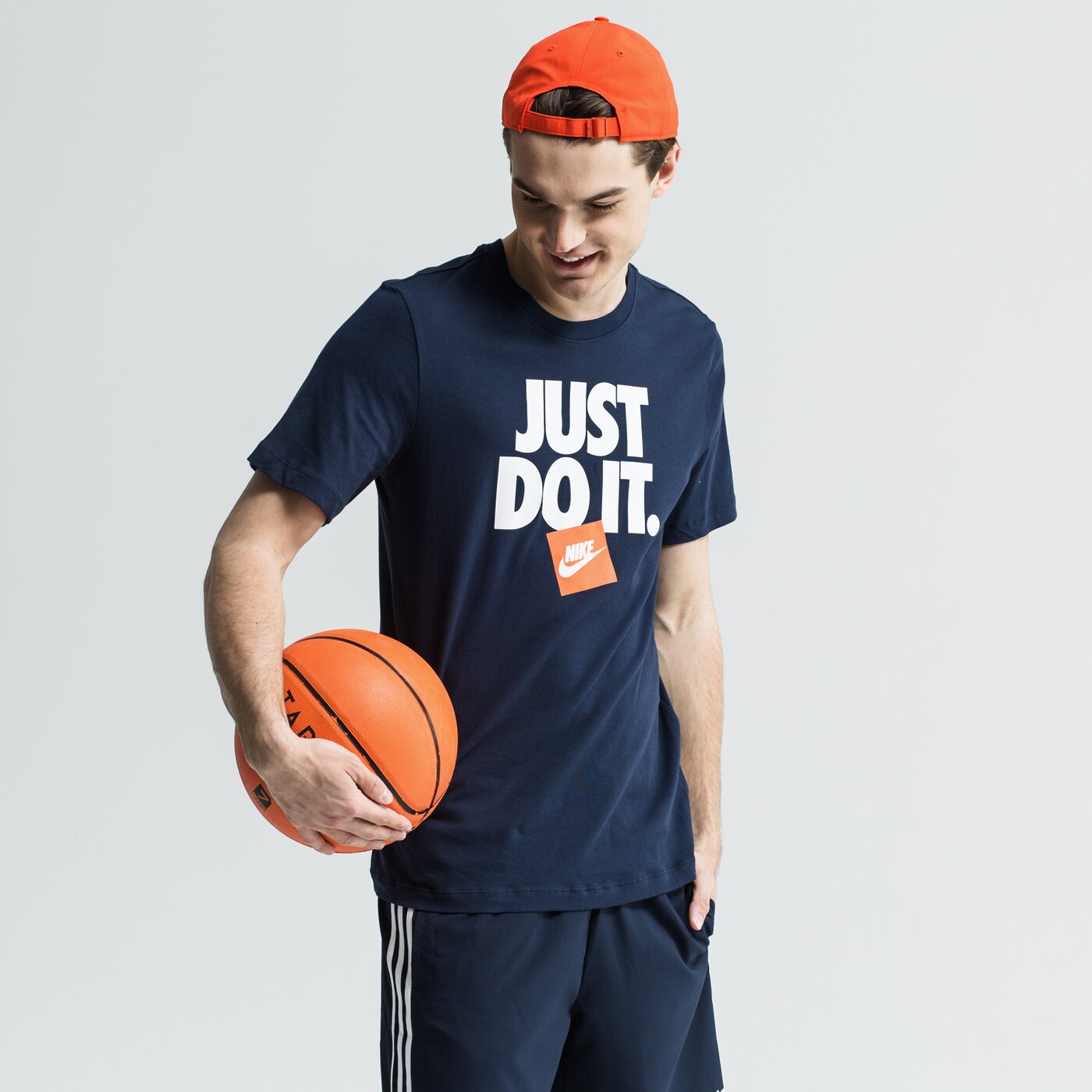 Koszulka męska NIKE T-SHIRT SS M NSW TEE HBR 3 ar5002-451 kolor granatowy