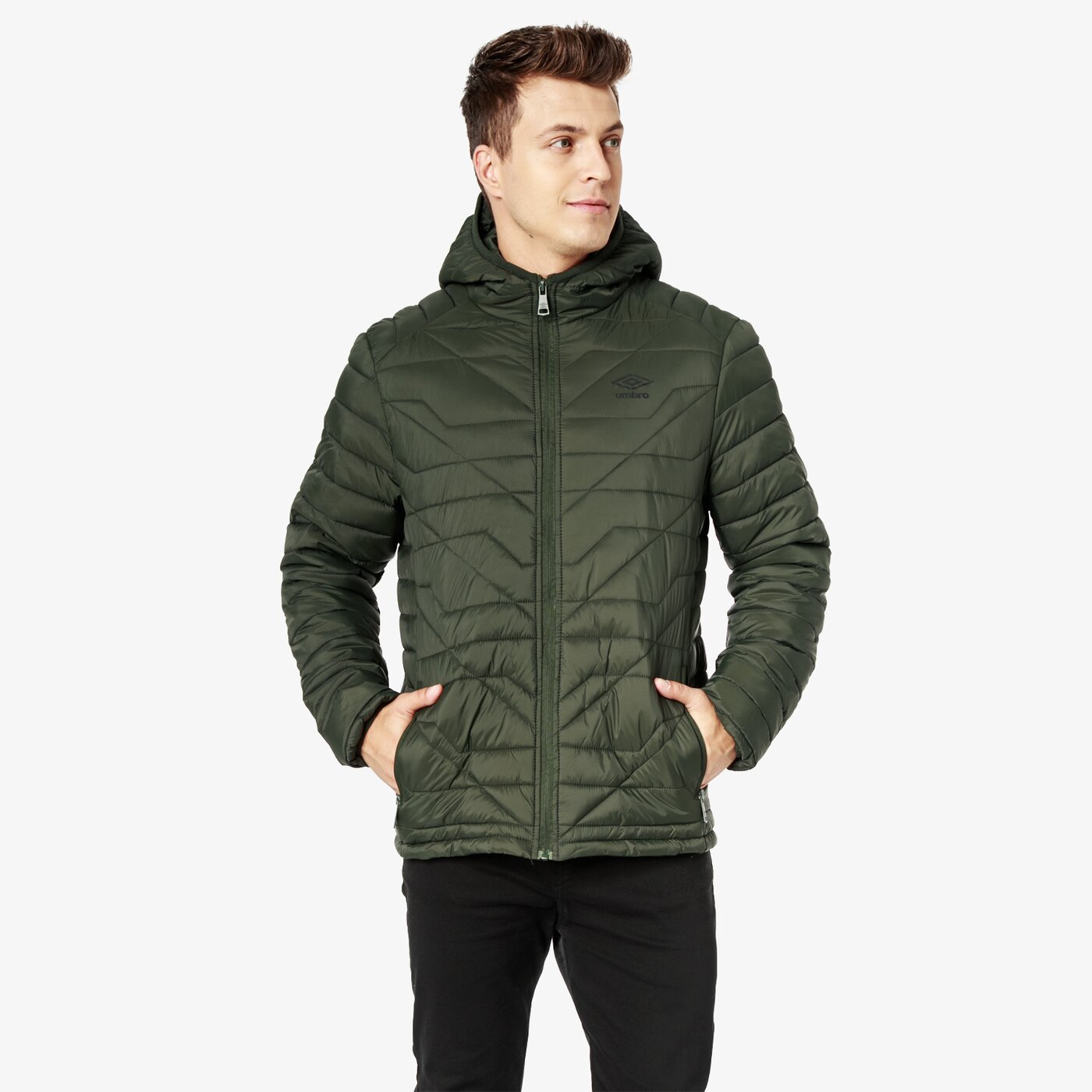 Kurtka zimowa męska UMBRO KURTKA GARNET ul38kum04003 kolor khaki