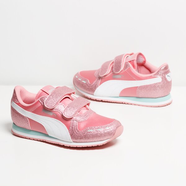 Buty dziecięce PUMA CABANA RACER GLITZ V PS 37098509 kolor różowy
