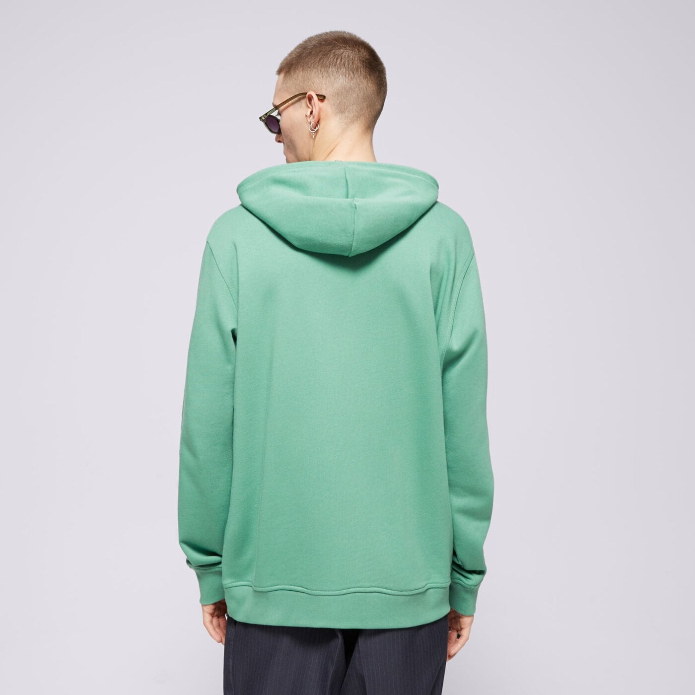 Bluza męska ADIDAS BLUZA Z KAPTUREM ESS HD ix7671 kolor zielony