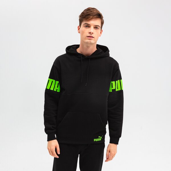 Bluza męska PUMA BLUZA POWER COLORBLOCK FL 846103 51 kolor czarny