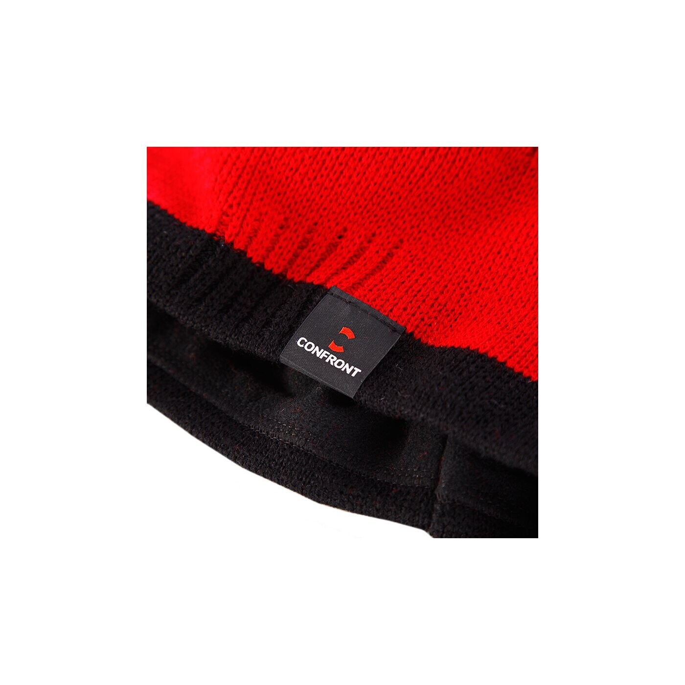 Czapka zimowa męska CONFRONT CZAPKA Z CLASSIC BEANIE RED/BLACK cf33cam04 kolor czerwony