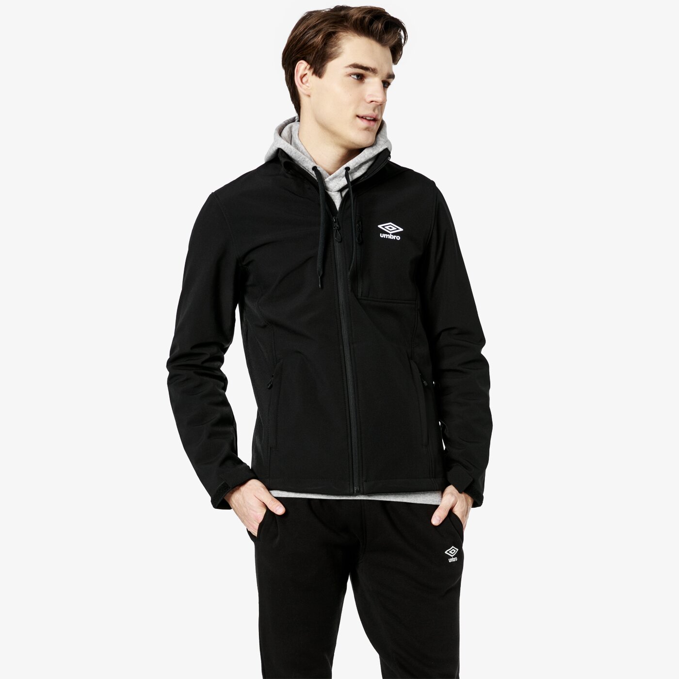 Kurtka przejściowa męska UMBRO KURTKA ADER ul19kum46001 kolor czarny