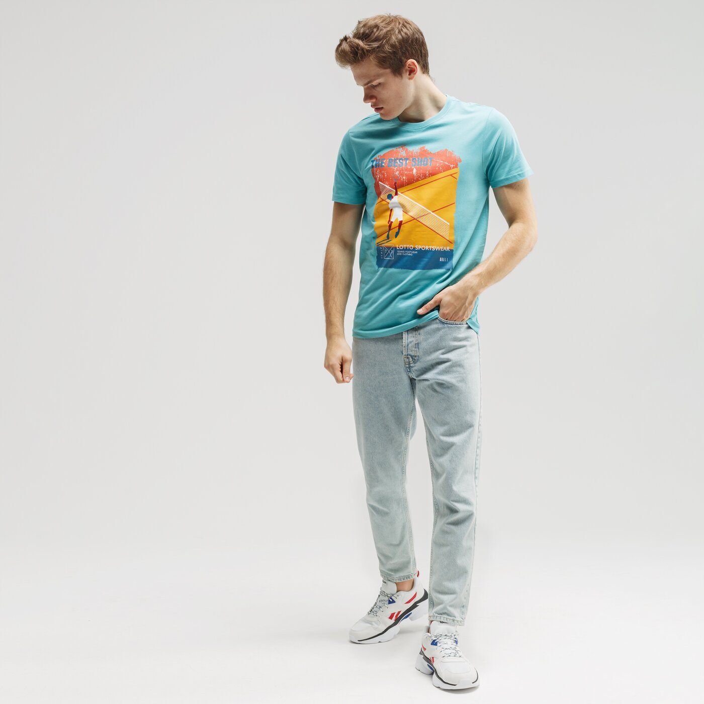 Koszulka męska LOTTO T-SHIRT KATKO lo120tsm14001 kolor niebieski